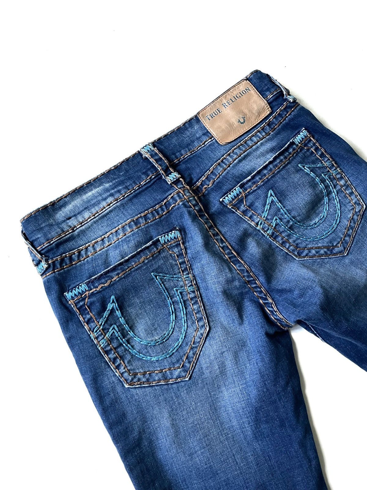 True Religion True Religion Men Blue Jeans Size 32 Super T Relaxed Skinny Size US 32 / EU 48 - 7 Thumbnail