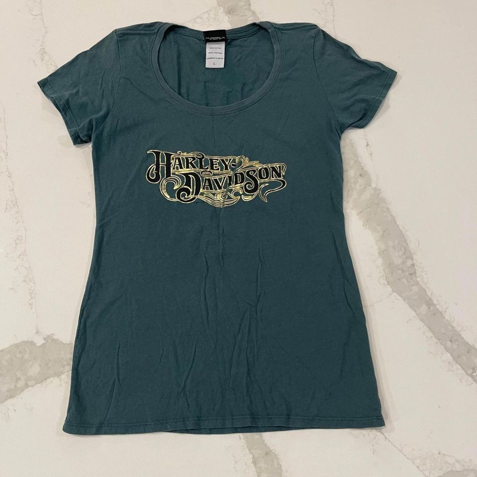 Harley Davidson Harley Davidson Motorcycles Shirt Valencia Espana WomenLarge Size L / US 10 / IT 46 - 1 Thumbnail