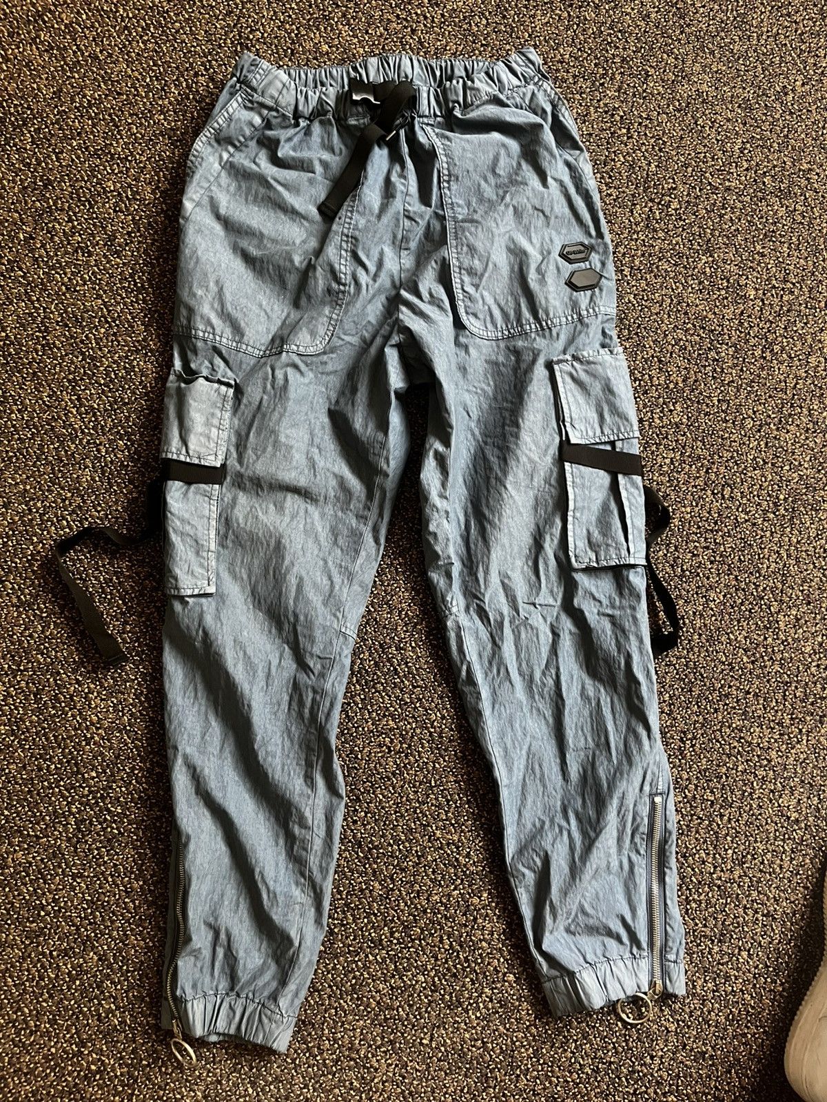 Off-White Parachute Cargo Pants Blue/White 18/19 Collection
