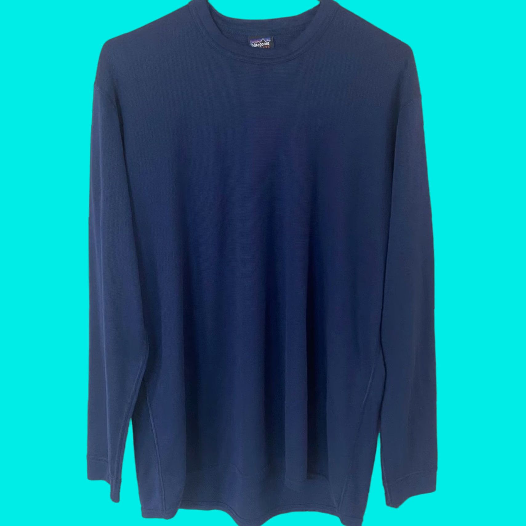 Patagonia VINTAGE Patagonia Capilene Pullover Shirt Crewneck Mens Large Blue Long Sleeve Size US L / EU 52-54 / 3 - 1 Thumbnail