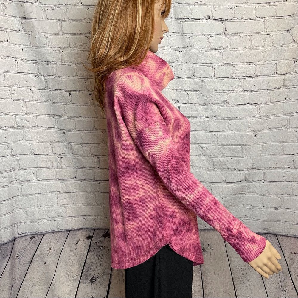 Anthropologie Anthropologie Maeve Tie Dye Thermal Cowl Neck Size XS Size XS / US 0-2 / IT 36-38 - 4 Thumbnail