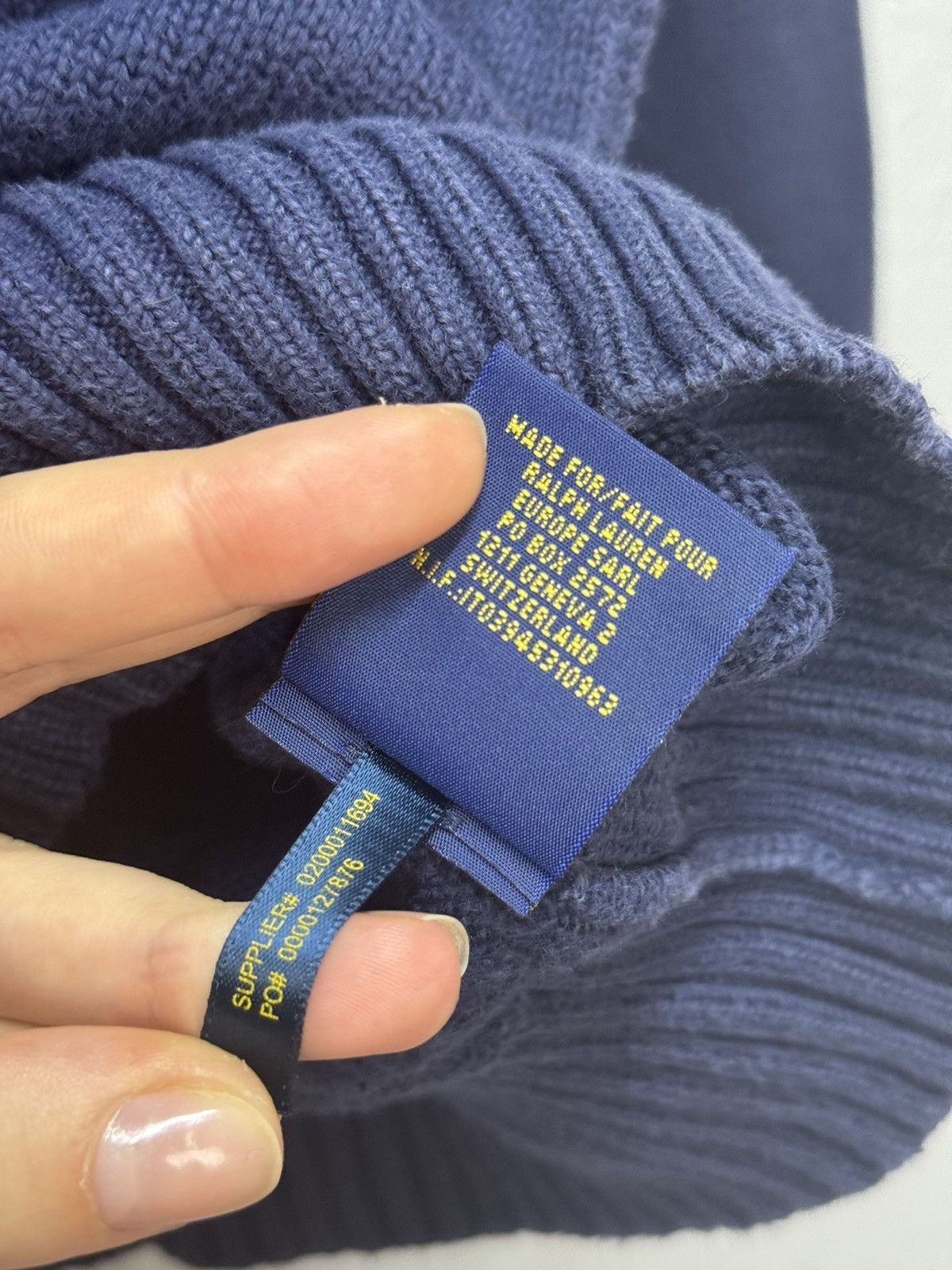 Polo Ralph Lauren Vintage Polo Ralph Lauren Sweater Navy Y2k Double RRL Sk8 Size US XL / EU 56 / 4 - 12 Thumbnail
