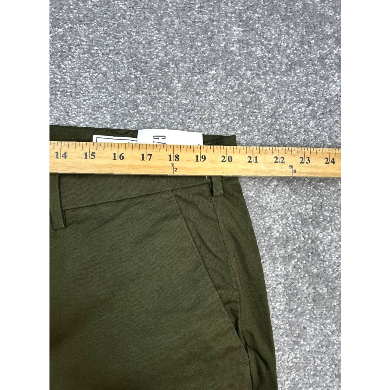 Gap Gap Slim Khakis Pants Mens 40 Green Cotton Water Resistant Stretch High Rise New Size US 40 / EU 56 - 3 Thumbnail
