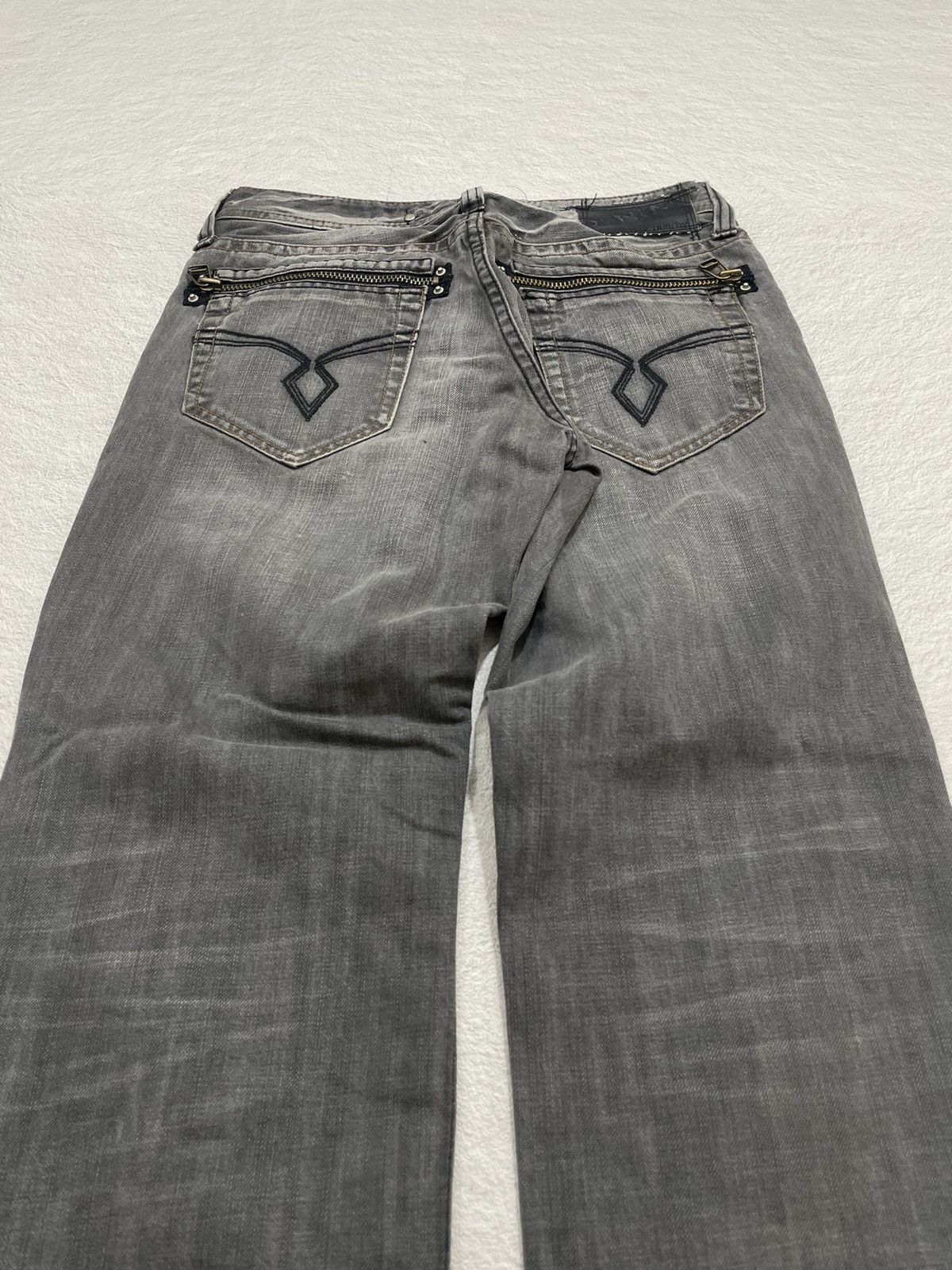 Japanese Brand 2000s TBJ Semantic Denim Y2K Stonewash Size US 27 - 6 Thumbnail