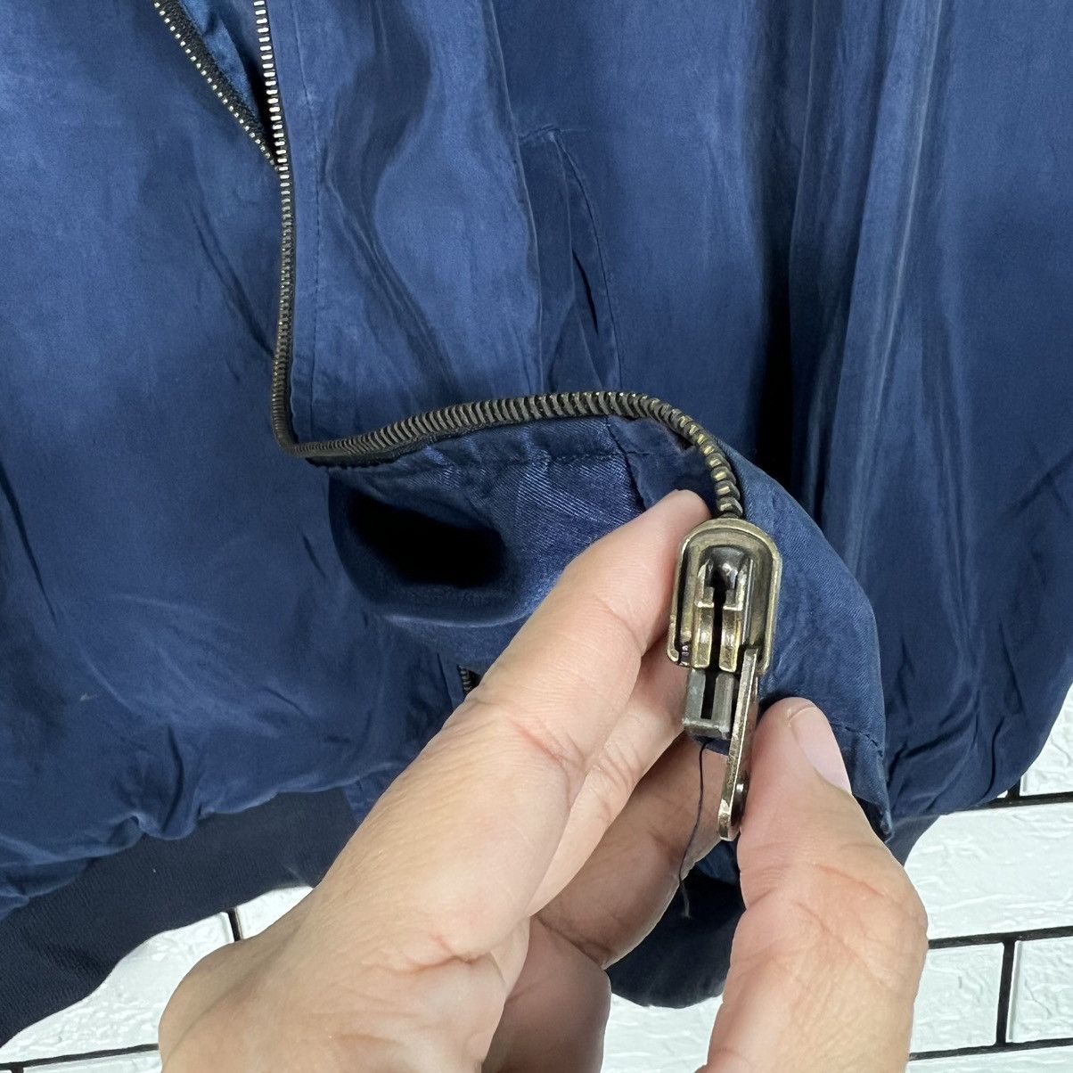 Japanese Brand Vintage SANTAFE Embroidery Big Logo Bomber Jacket #3988-C181 Size US XL / EU 56 / 4 - 13 Thumbnail