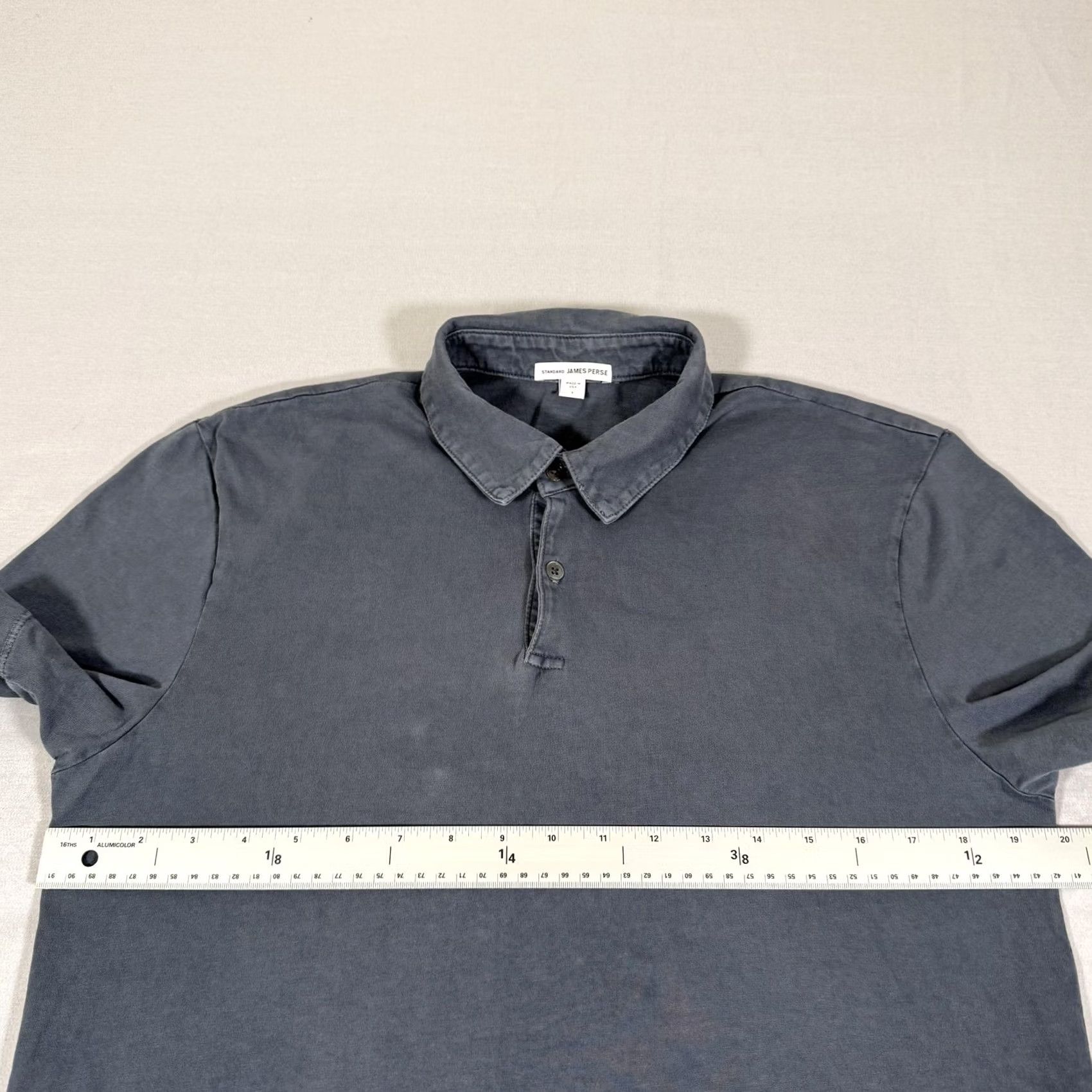 James Perse James Perse Shirt Mens Gray Polo Short Sleeve Cotton Jersey 1 Standard USA Regular Large Size US S / EU 44-46 / 1 - 6 Thumbnail