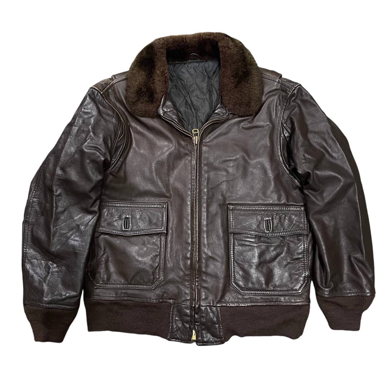 Vintage 💥 Vintage A-2 Leather Flight Jacket💥 Size US M / EU 48-50 / 2 - 5 Thumbnail