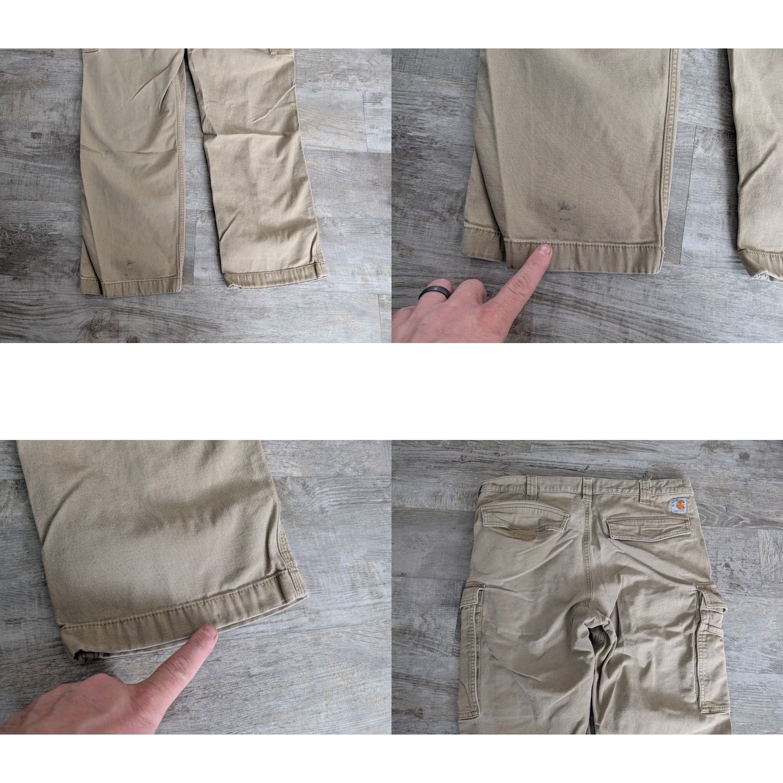 Carhartt VINTAGE Carhartt Cargo Rugged Flex Relaxed Fit Work Pants 103574 253 Tan Mens 36 x 32 Size US 36 / EU 52 - 10 Thumbnail