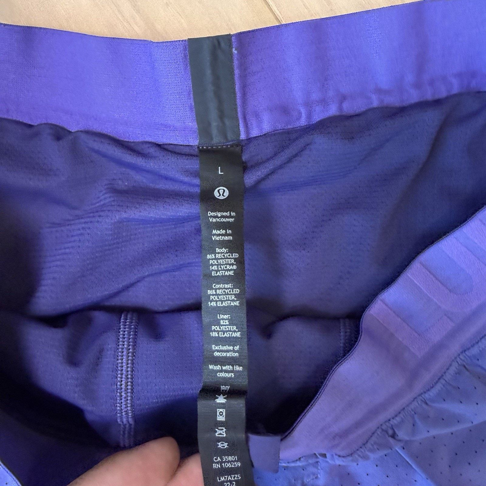 Lululemon Lululemon Surge Shorts Large Purple Lined Workout Athleisure Size US 28 / EU 44 - 6 Thumbnail