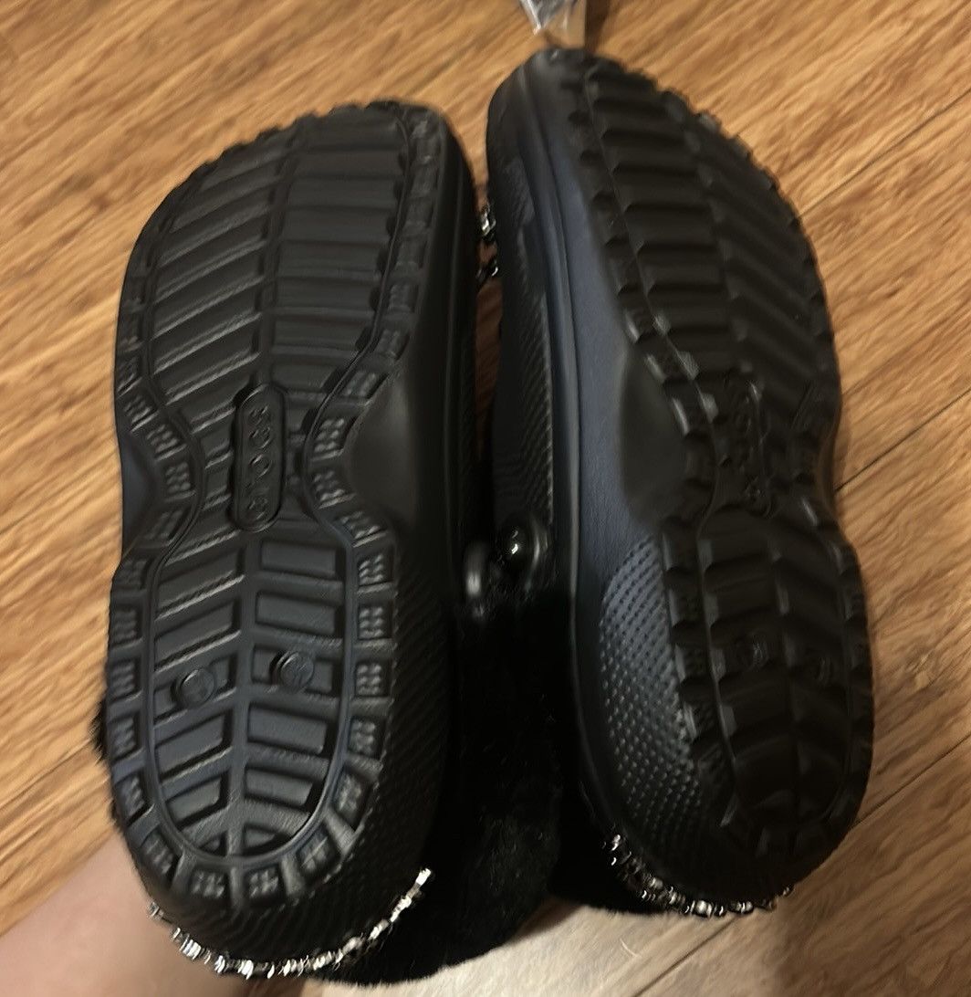 Crocs × Simone Rocha Crocs X Simone Rocha Classic Faux Fur Lined Clog Black Size US 11 / IT 41 - 6 Thumbnail