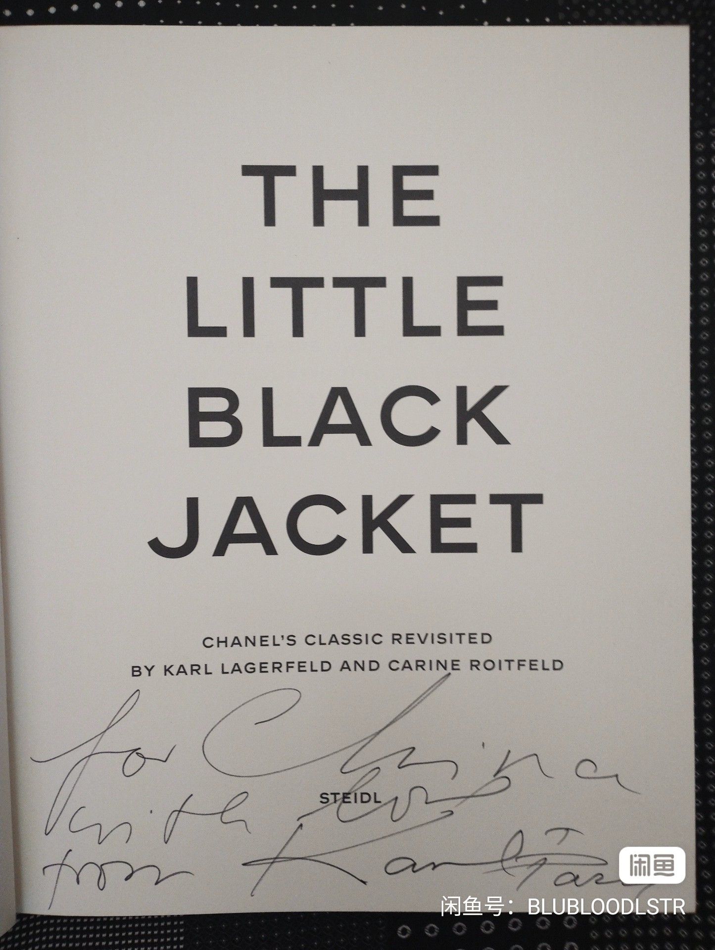 Karl Lagerfeld Karl Lagerfeld SIGNED Photobook [THE LITTLE BLACK JACKET] Size ONE SIZE - 1 Thumbnail