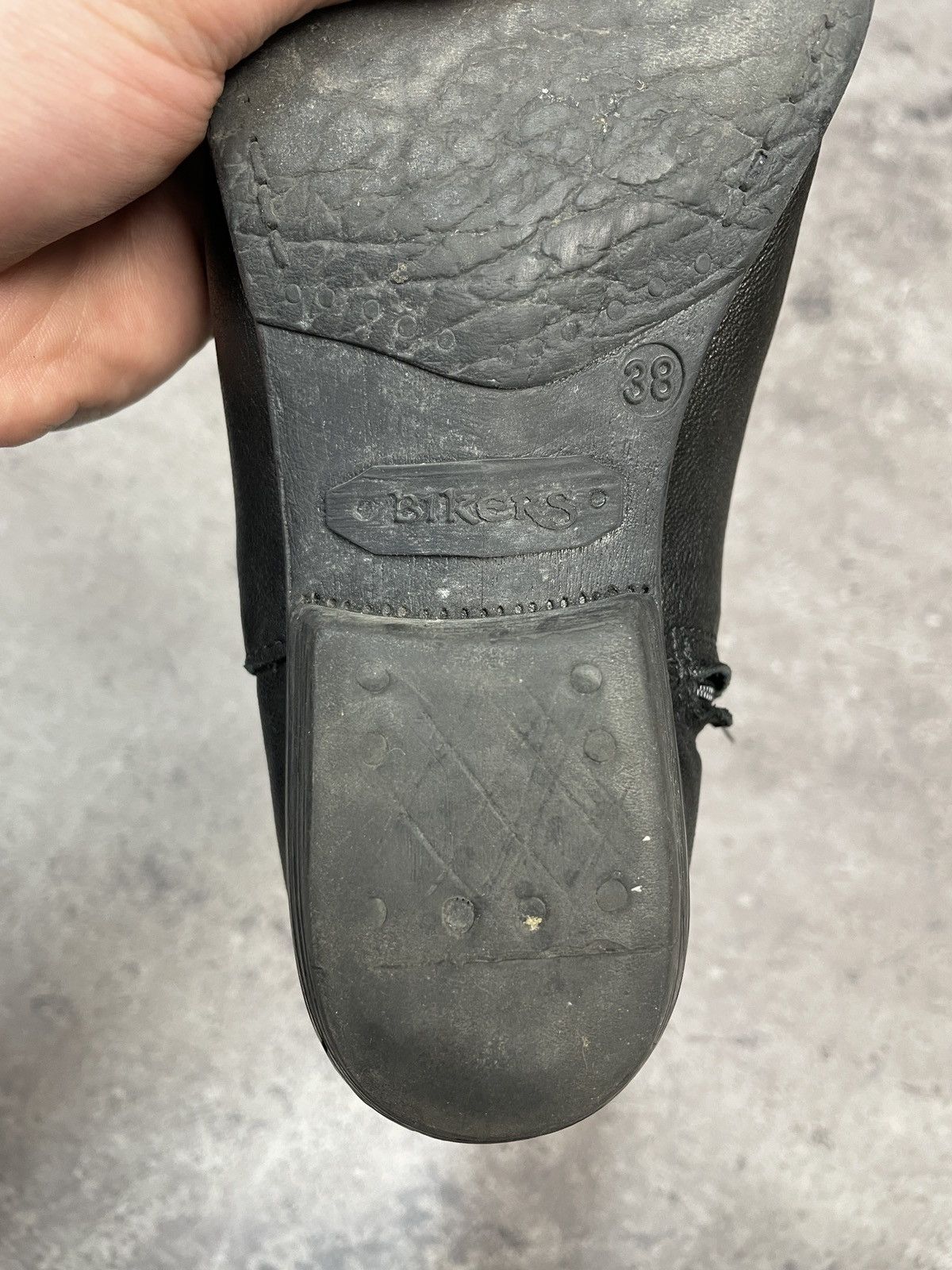 If Six Was Nine Vintage 90s Leather Biker Cowboy Boots Western shoes AS98 Size US 8 / IT 38 - 8 Thumbnail