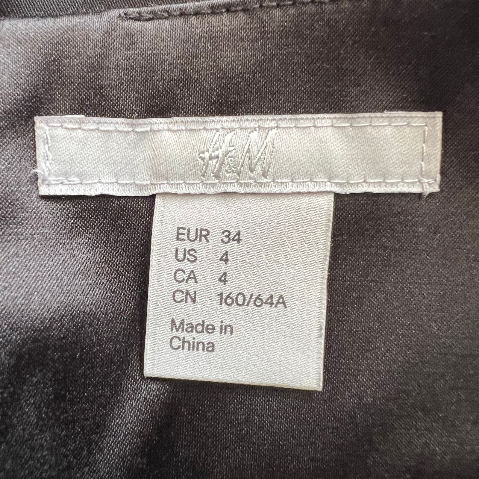 H&M H&m Black Knee Length Pencil Skirt, US4 Size 27" / US 4 / IT 40 - 3 Thumbnail