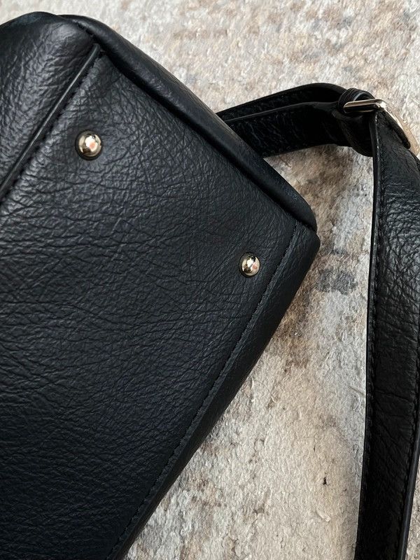 Guess Guess Bag Eco Leather Hand Bag Black Silver 2000s Rare Size ONE SIZE - 13 Thumbnail
