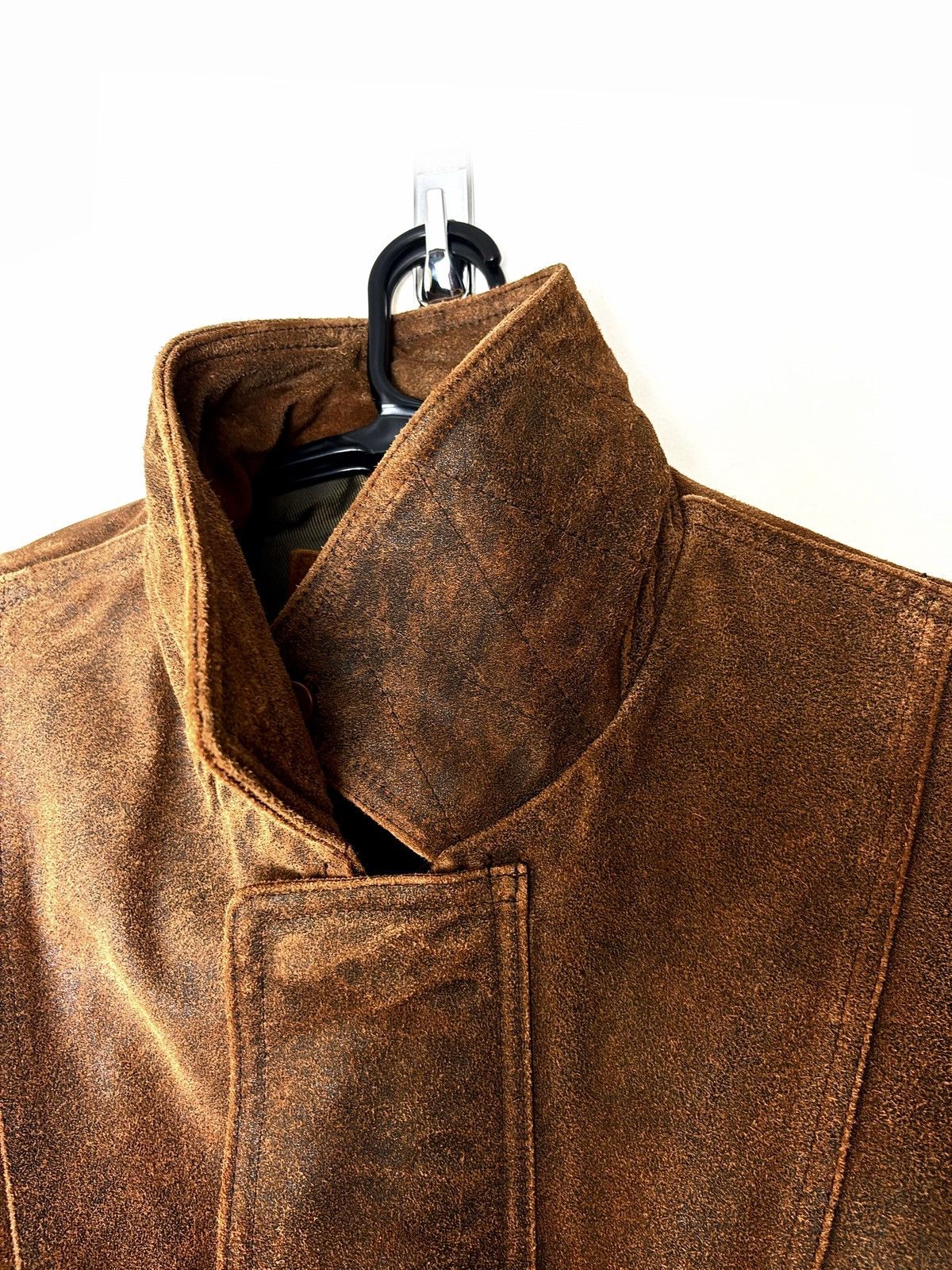 Genuine Leather Collezione Distressed Suede Leather Jacket Size US M / EU 48-50 / 2 - 9 Thumbnail
