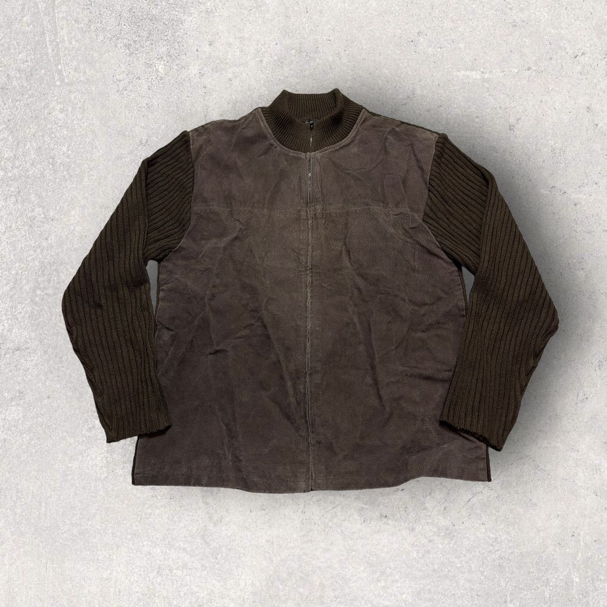George × Vintage Vintage leather sweater Size US L / EU 52-54 / 3 - 1 Thumbnail
