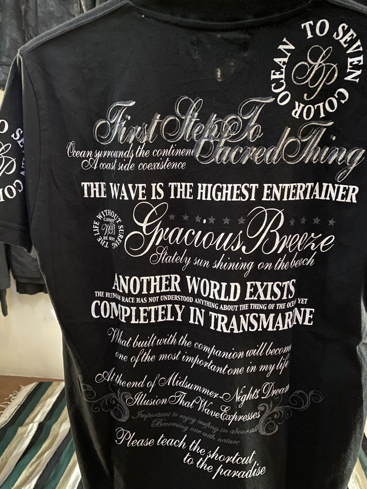 Hysteric Glamour × Undercover JAPANESE SignalPoint Poem Lgb ISWN Maison Margiela Style TEE Size US L / EU 52-54 / 3 - 14 Thumbnail