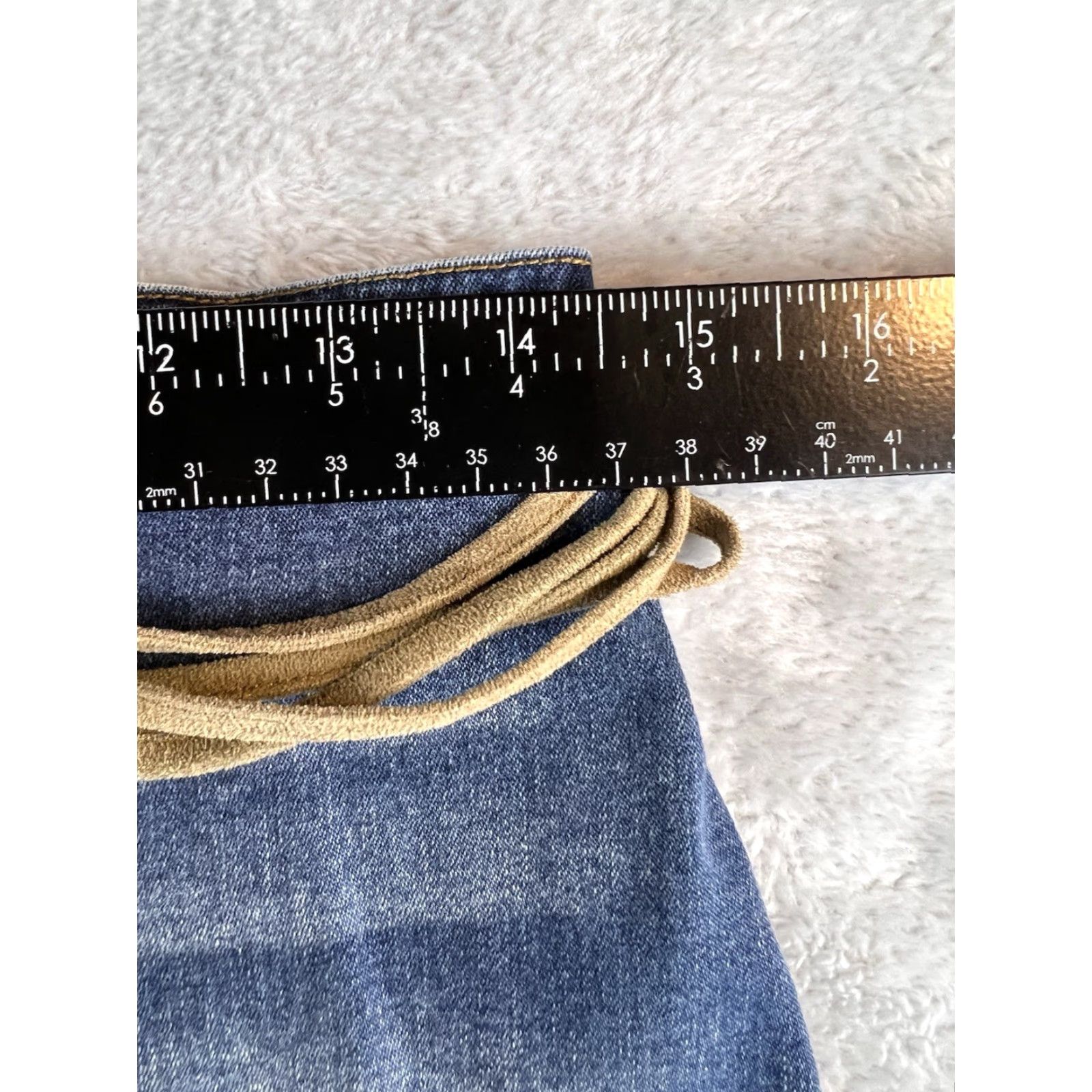Vintage VINTAGE Me And You Skirt Womens M Blue Boho Midi Pockets Jeans Casual 90s Size 32" / US 10 / IT 46 - 4 Thumbnail