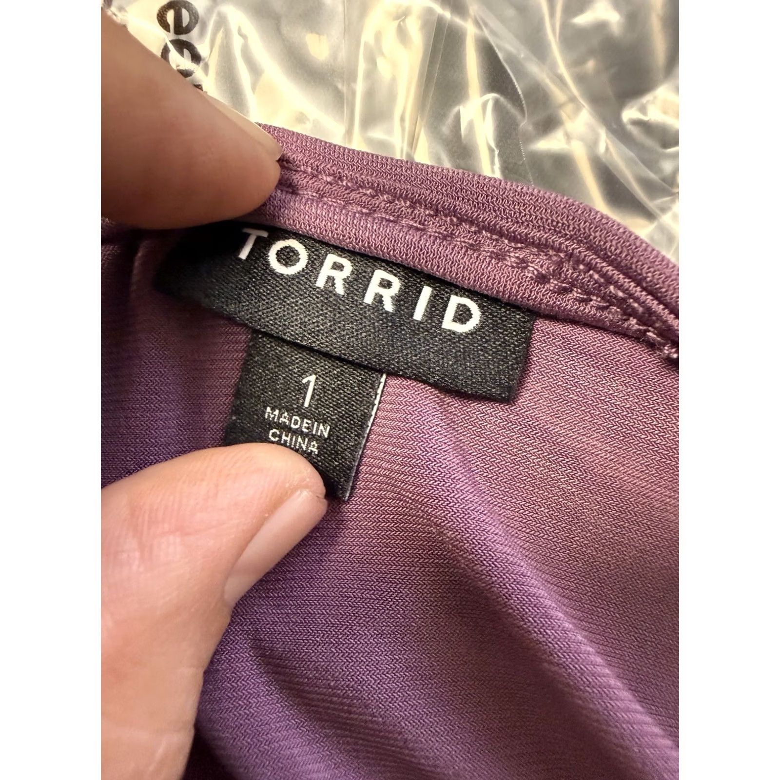 Torrid Torrid Wrap Midi Dress Women's Purple Surplice Neck Pockets Pleated Wedding Short Sleeves Size XS / US 0-2 / IT 36-38 - 6 Thumbnail