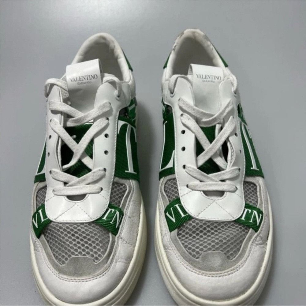 Valentino Valentino VL7N Leather Logo SneakersWhite Green Mens EU 41/U Size US 8 / EU 41 - 3 Thumbnail