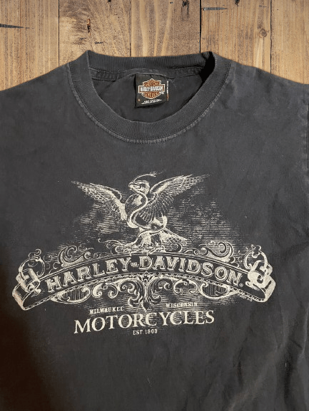 Harley Davidson 🏍️ Vintage Harley Davidson Tee – Eastern Power 🏍️ Size US S / EU 44-46 / 1 - 3 Thumbnail