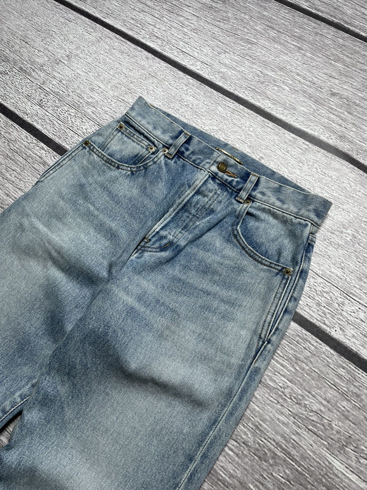 Saint Laurent Paris Saint Laurent Paris D35 Japanese Denim Jeans Size US 27 - 3 Thumbnail