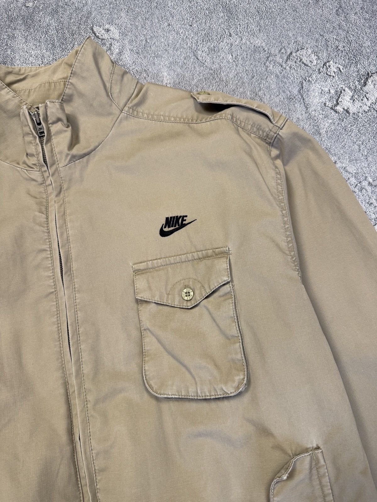 Nike y2K Nike vintage brown work Japan style jacket Size US XL / EU 56 / 4 - 4 Thumbnail