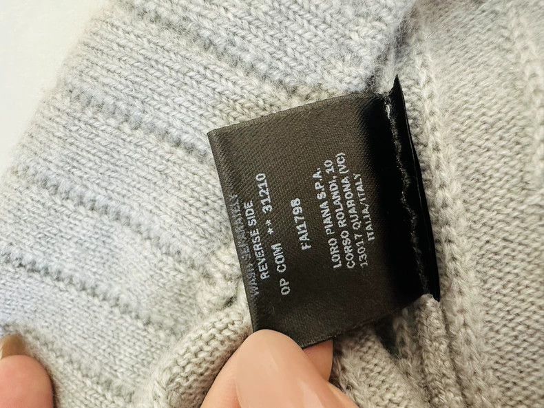 Loro Piana LORO PIANA Gray cashmere ribbon style Size XS / US 0-2 / IT 36-38 - 9 Thumbnail