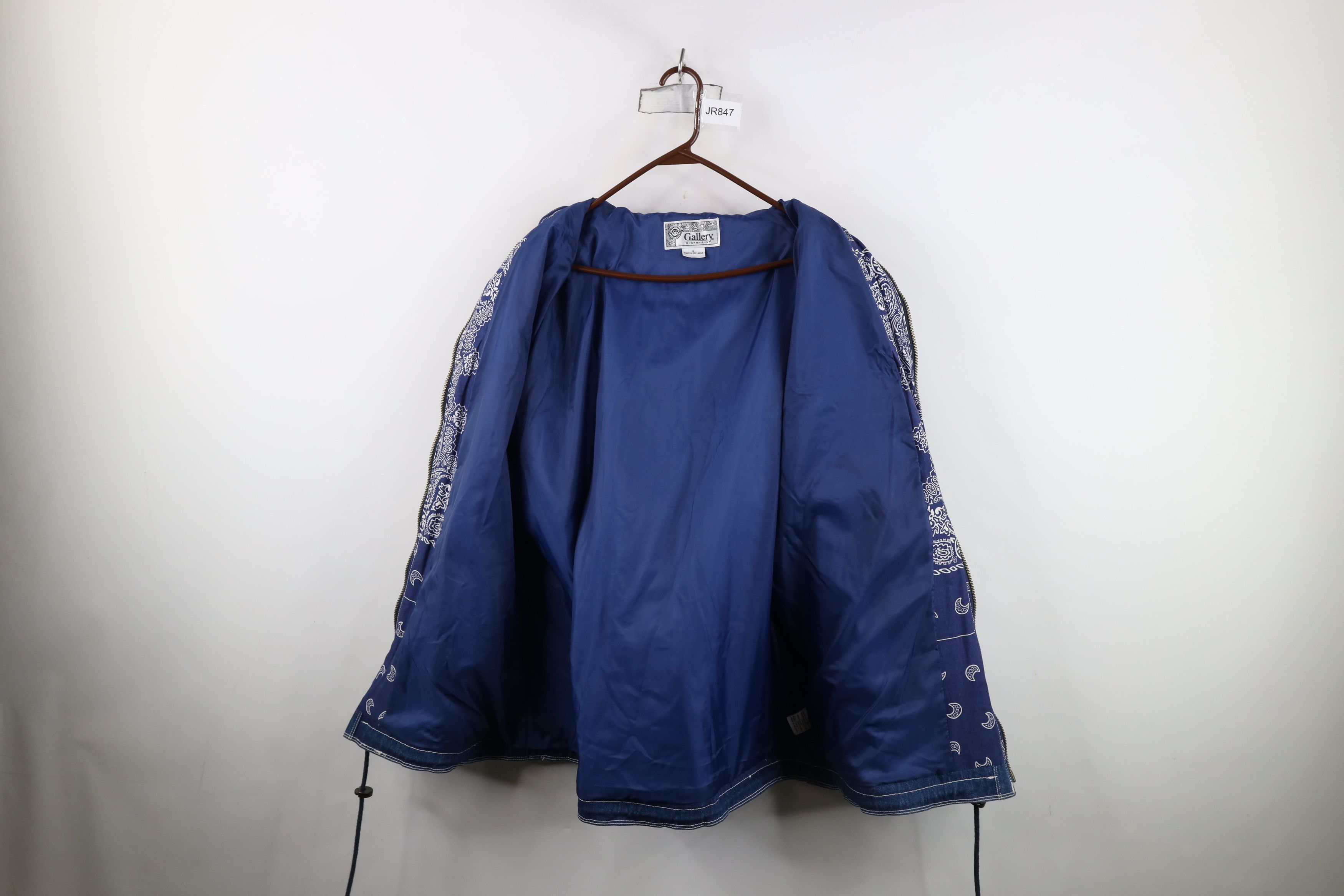 Vintage Vintage 90s Streetwear Hook Clasp Denim Hooded Parka Jacket Size XL / US 12-14 / IT 48-50 - 10 Thumbnail