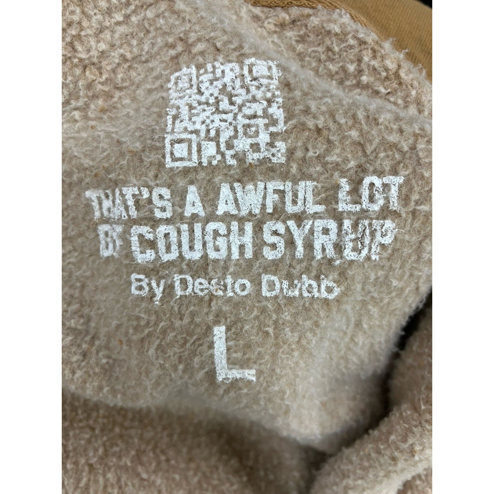 Awful Lot of Cough Syrup Awful Lot Of Cough Syrup Zip Up Hoodie ' Brown ' | NEW! Size US L / EU 52-54 / 3 - 13 Thumbnail