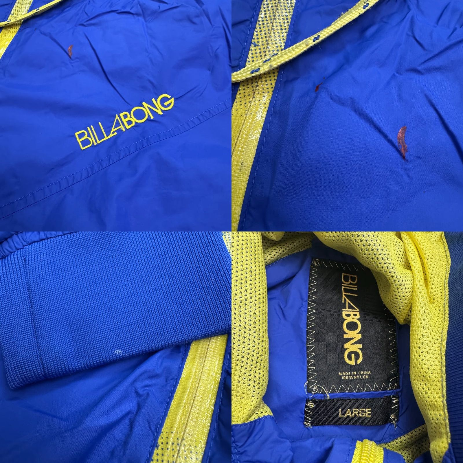 Billabong Billabong Windbreaker Hoodie Jacket Mens Large L Blue 90s Vintage Outdoor Streetwear Casual Size US L / EU 52-54 / 3 - 8 Thumbnail