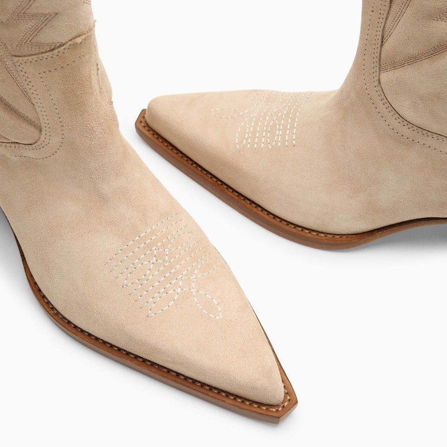 Paris Texas o1d2blof0924 Leather Boots in Beige Size US 6 / IT 36 - 5 Thumbnail