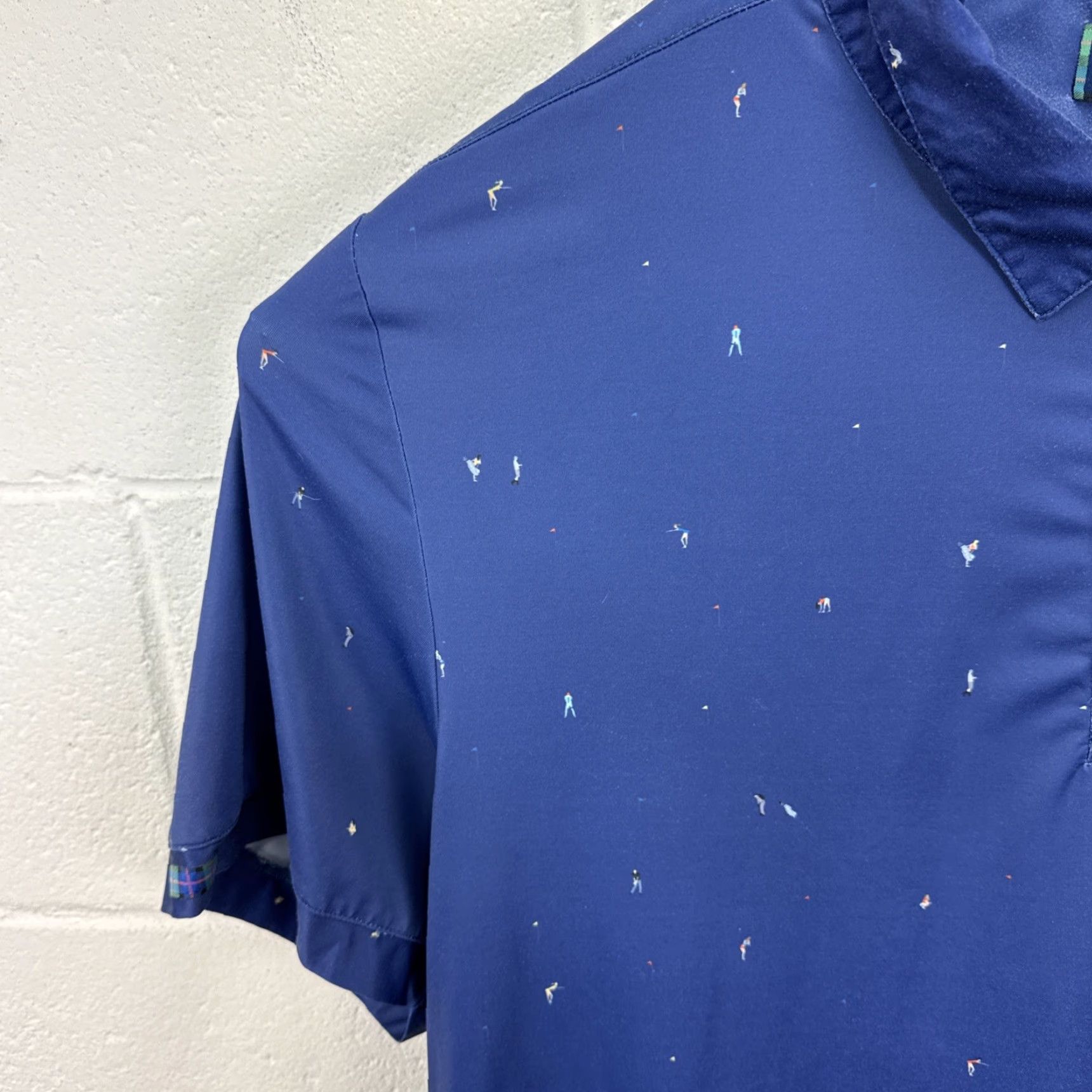 Vintage William Murray Golf Polo Shirt Mens 2XL Blue Solid Short Sleeve Polo Shirt Mens Regular Fit Summer Spring Fall 2XL Mens Women? Size US XXL / EU 58 / 5 - 4 Thumbnail