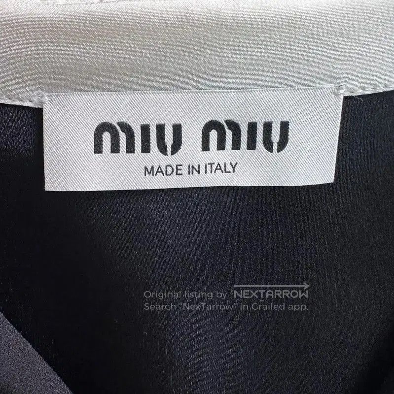 Miu Miu Miu Miu Black Chiffon Cropped T-Shirt . Size XS / US 0-2 / IT 36-38 - 4 Thumbnail