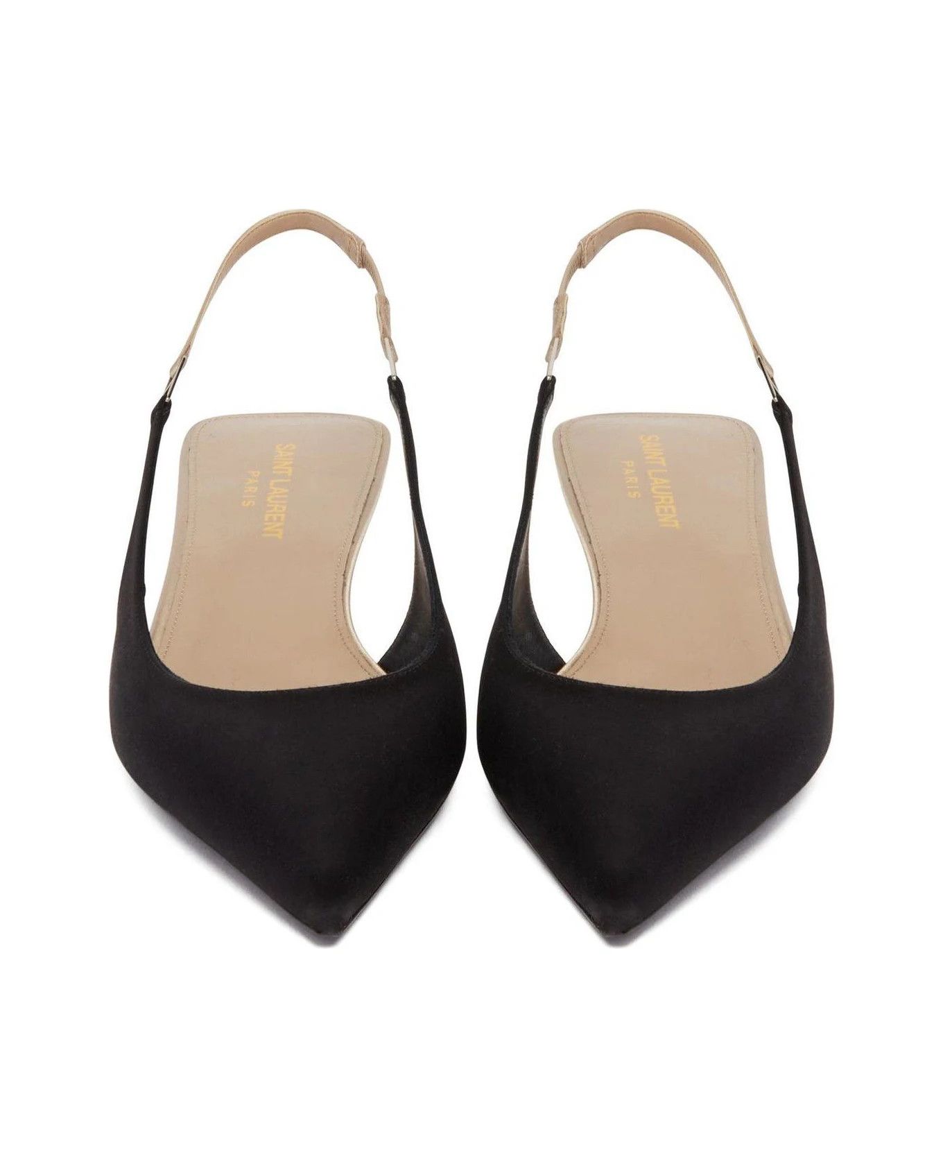 Saint Laurent Paris o1bcso1str0426 Cherish Slingback Pumps in Black Size US 5 / IT 35 - 3 Thumbnail