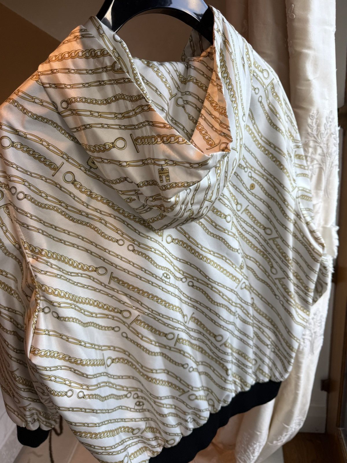 Celine SS21 Celine sample Chain light silk viscose hoodie jacket Size US M / EU 48-50 / 2 - 20 Thumbnail