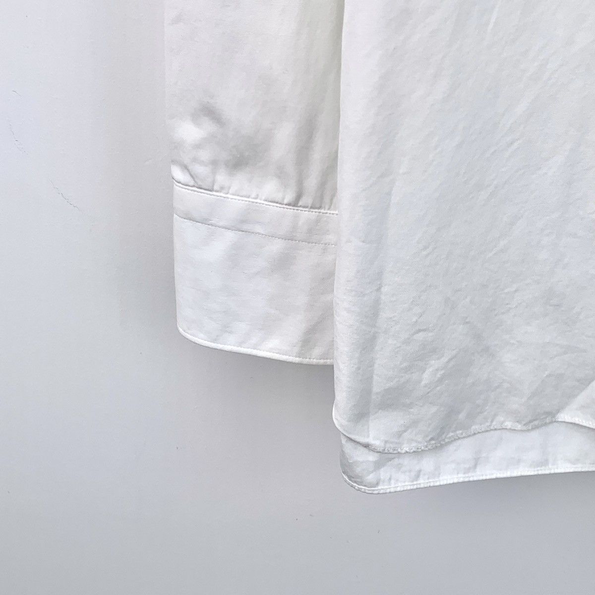 Lanvin Lanvin White Pattern Embroidered Long Sleeve Shirt K26WX Size US XXS / EU 40 - 4 Thumbnail