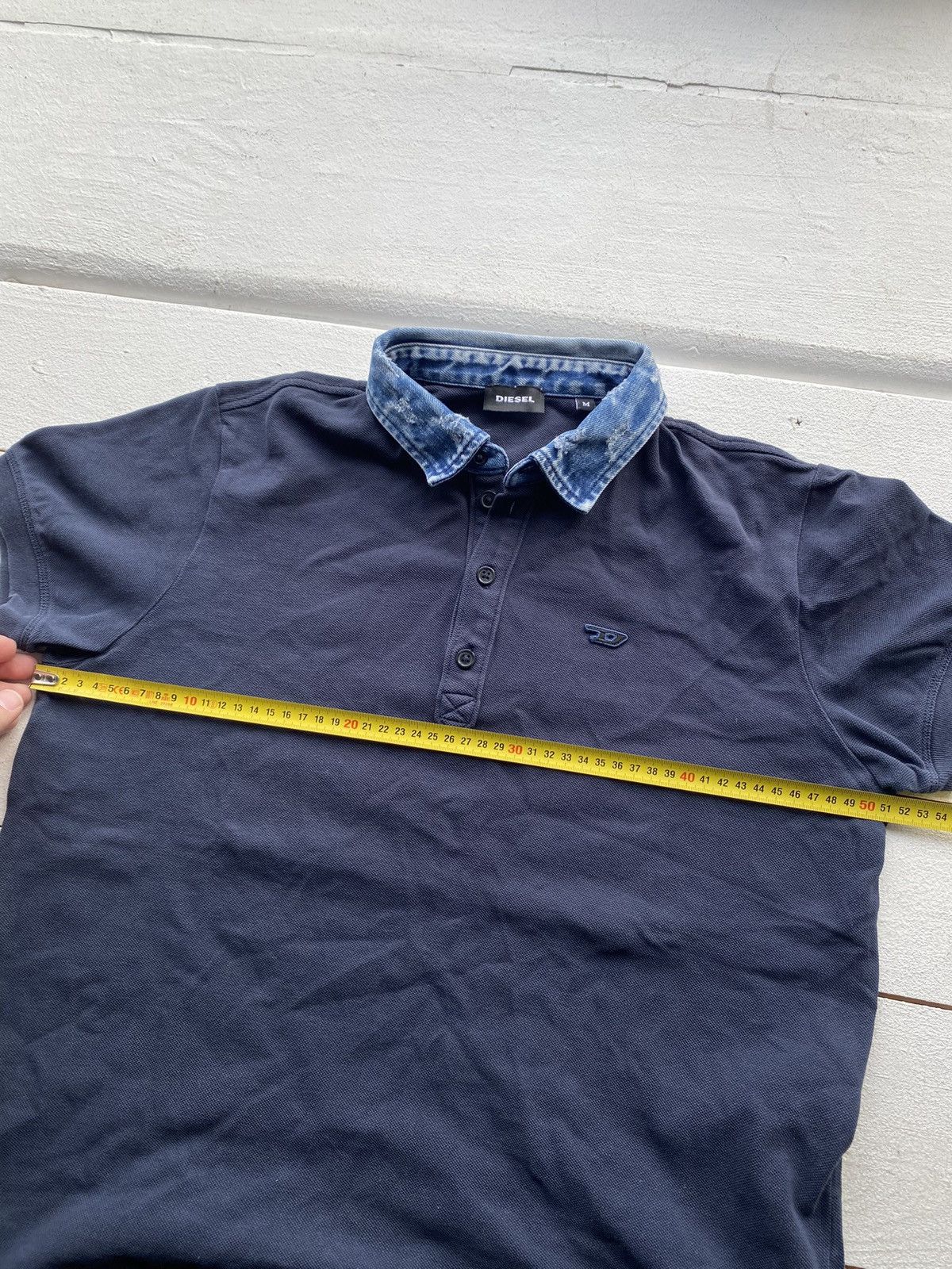 Diesel × Vintage 🔥Opium Diesel Mens Gothic Polos Denim Neck Shirt vntg Size US M / EU 48-50 / 2 - 5 Thumbnail