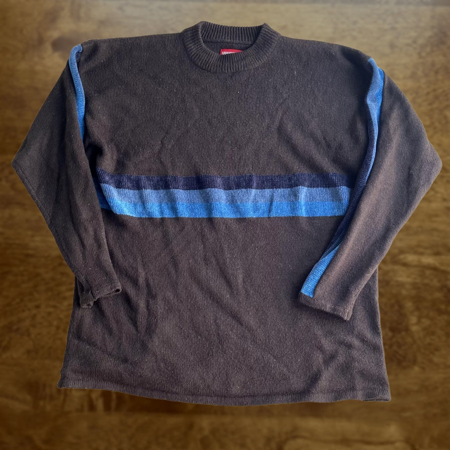 Vintage VINTAGE Unionbay Mens Sweater Crewneck Brown Stripe Knit 90s Hong Kong Size M Size US M / EU 48-50 / 2 - 1 Thumbnail