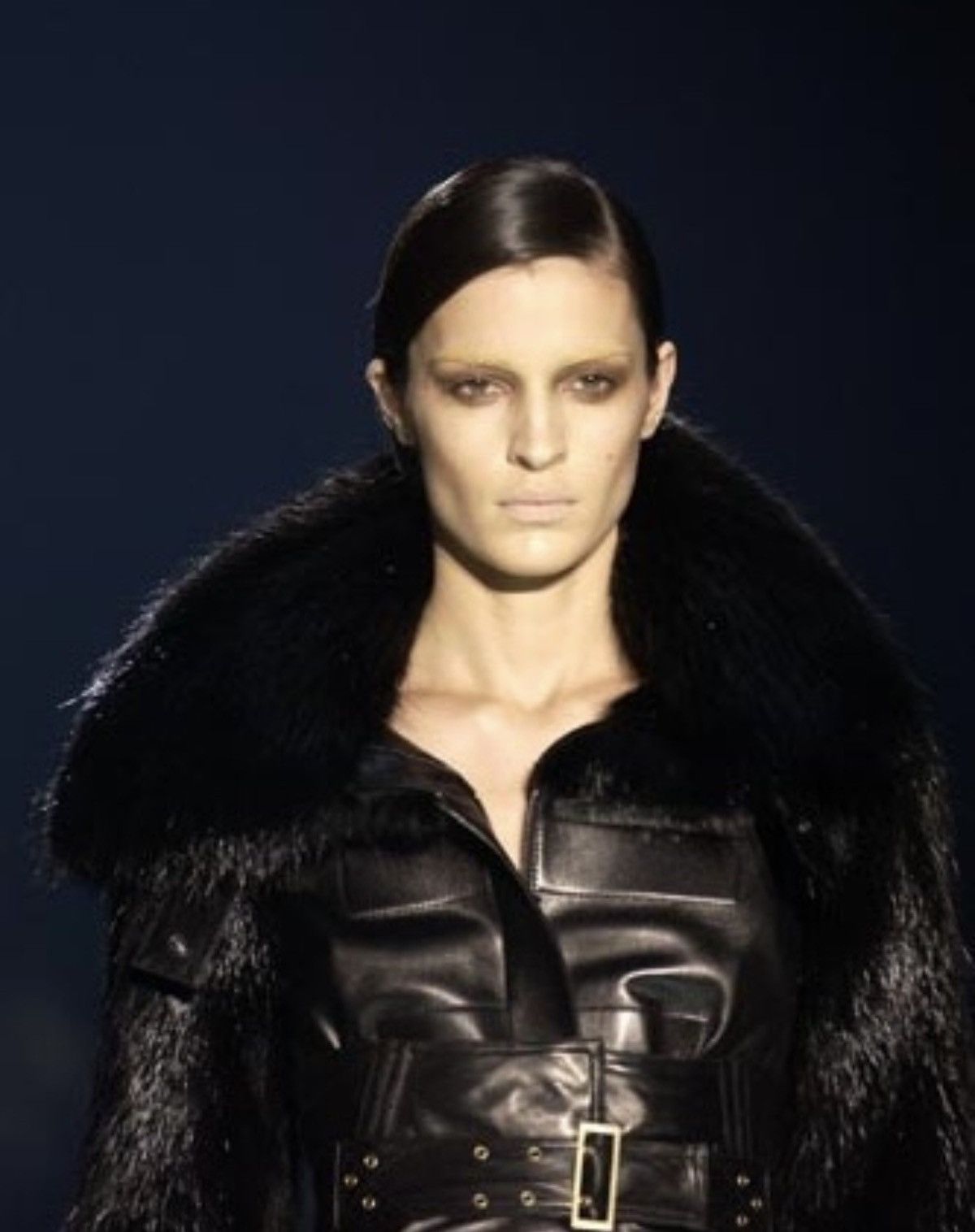 Gucci GUCCI Tom Ford FW2003 Beaver Fur Leather Jacket 2003 Buckles Size S / US 4 / IT 40 - 25 Thumbnail