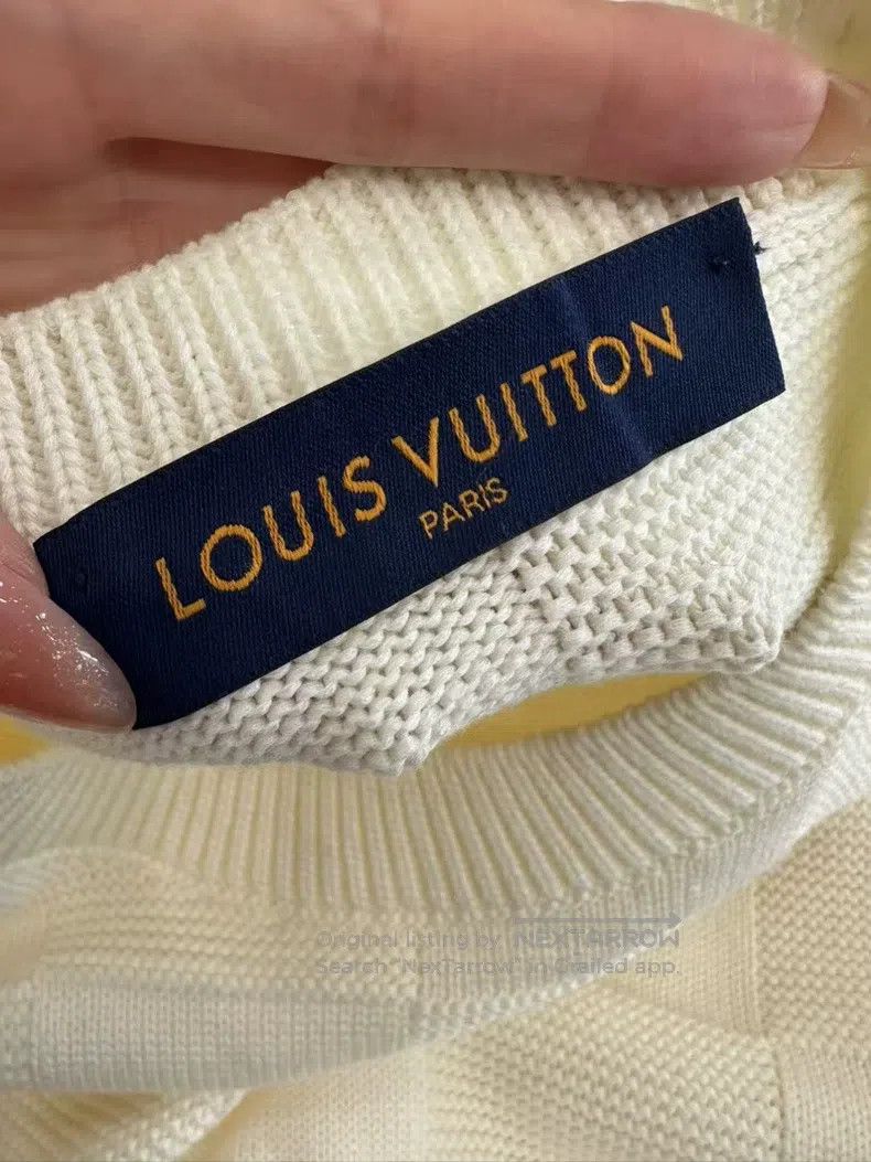 Louis Vuitton Louis Vuitton White pin checkerboard sweater Size US L / EU 52-54 / 3 - 7 Thumbnail