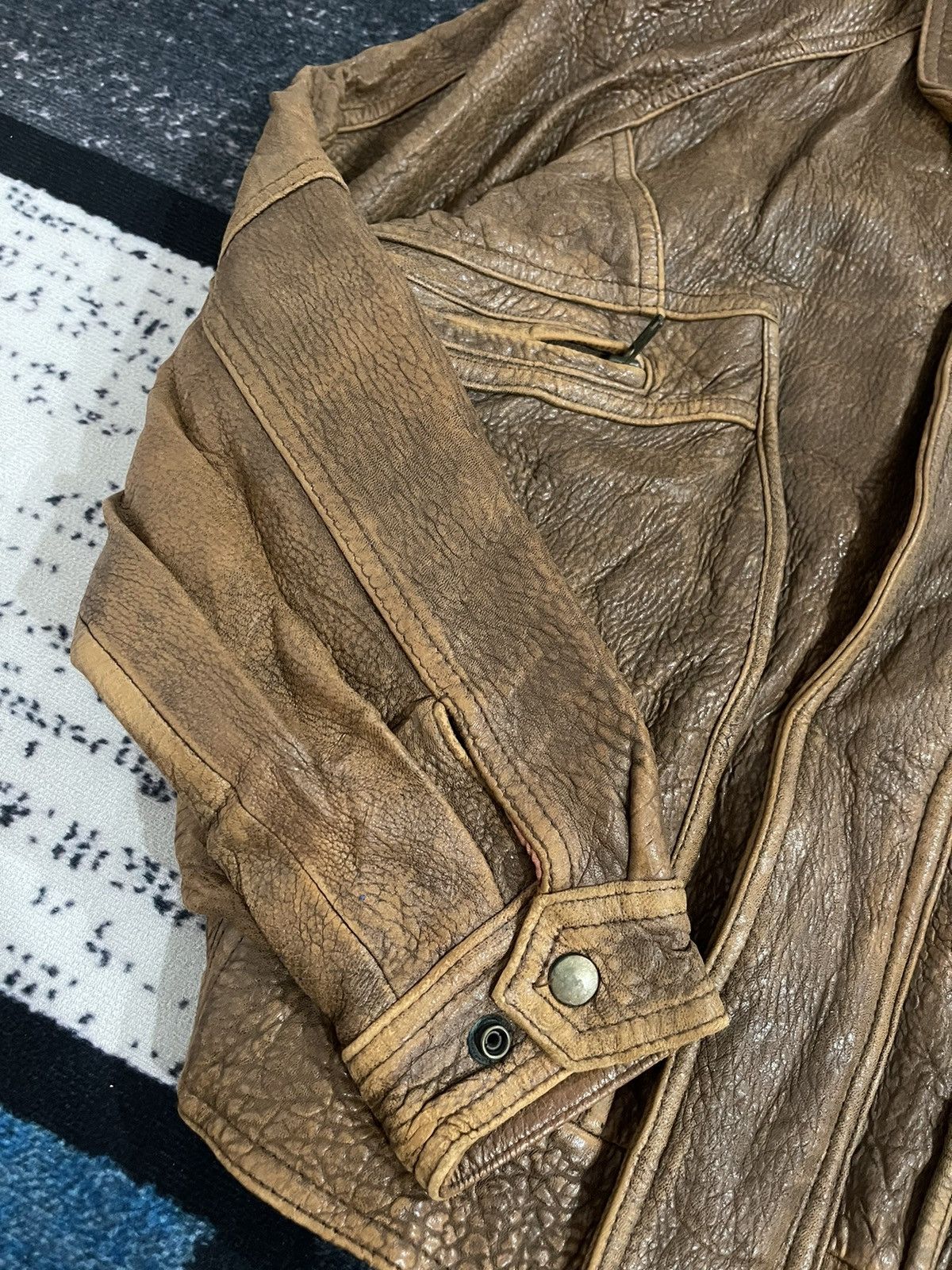 Vintage Vintage Friedrich Leather Bomber Jacket Size US L / EU 52-54 / 3 - 8 Thumbnail