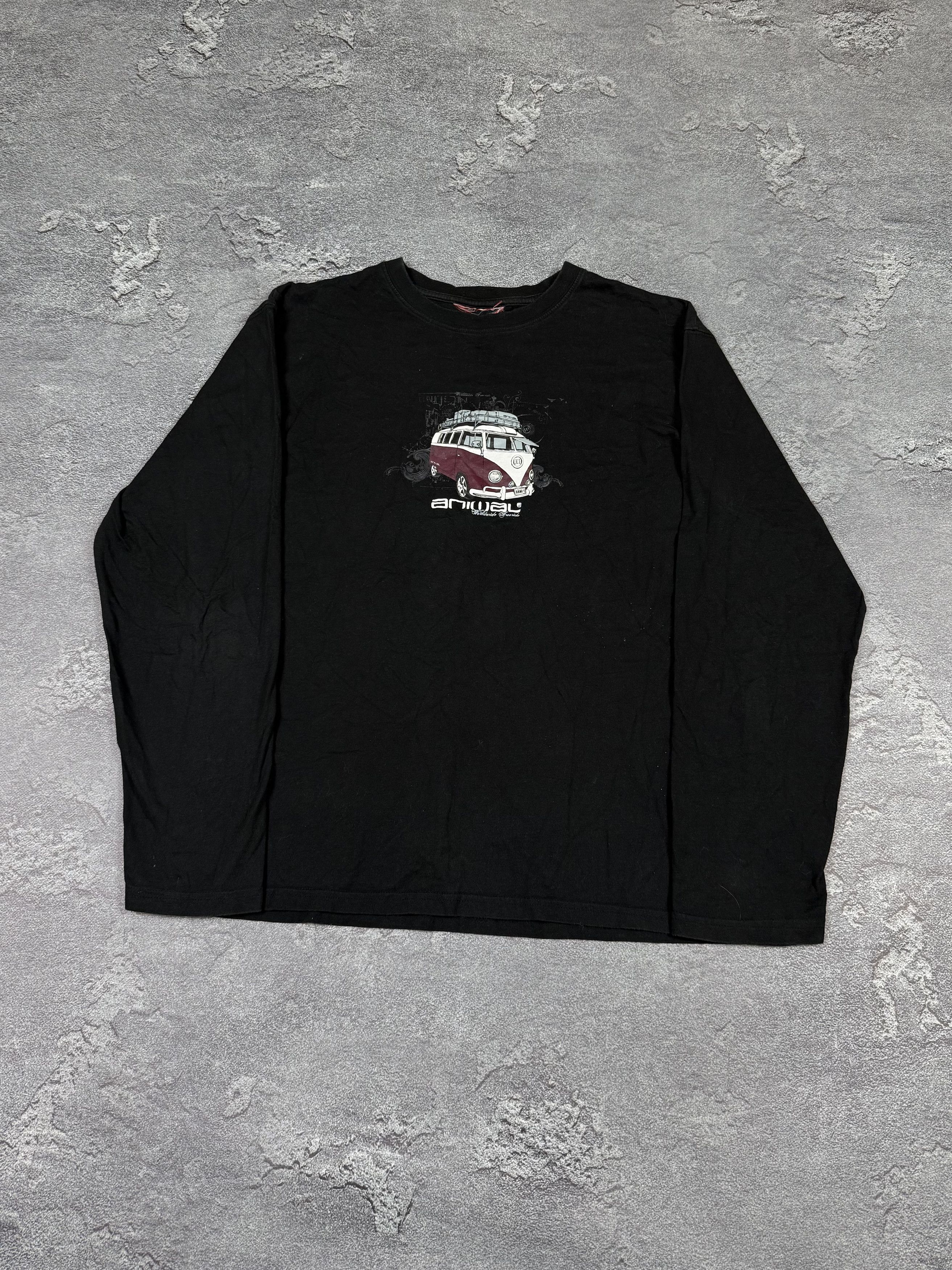 Billabong Y2K Animal Hippie Car Black Surf Style Longsleeve Size US L / EU 52-54 / 3 - 2 Thumbnail