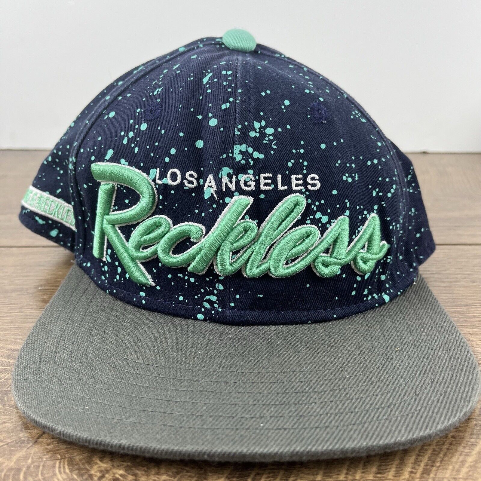 Other Los Angeles Reckless Hat LA Snapback Hat Blue Adjustable Hat Size ONE SIZE - 5 Thumbnail