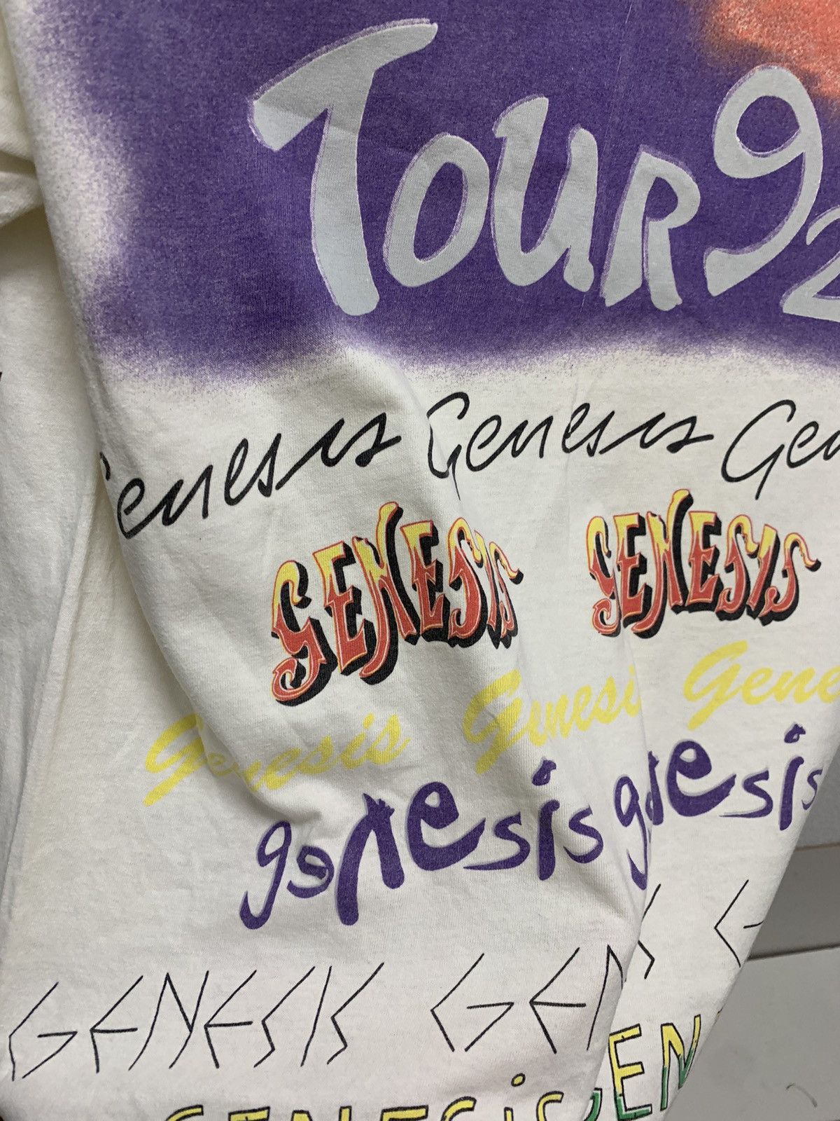 Band Tees Genesis 1992 fullprint single t-shirt M sz made in Usa tour Size US M / EU 48-50 / 2 - 15 Thumbnail