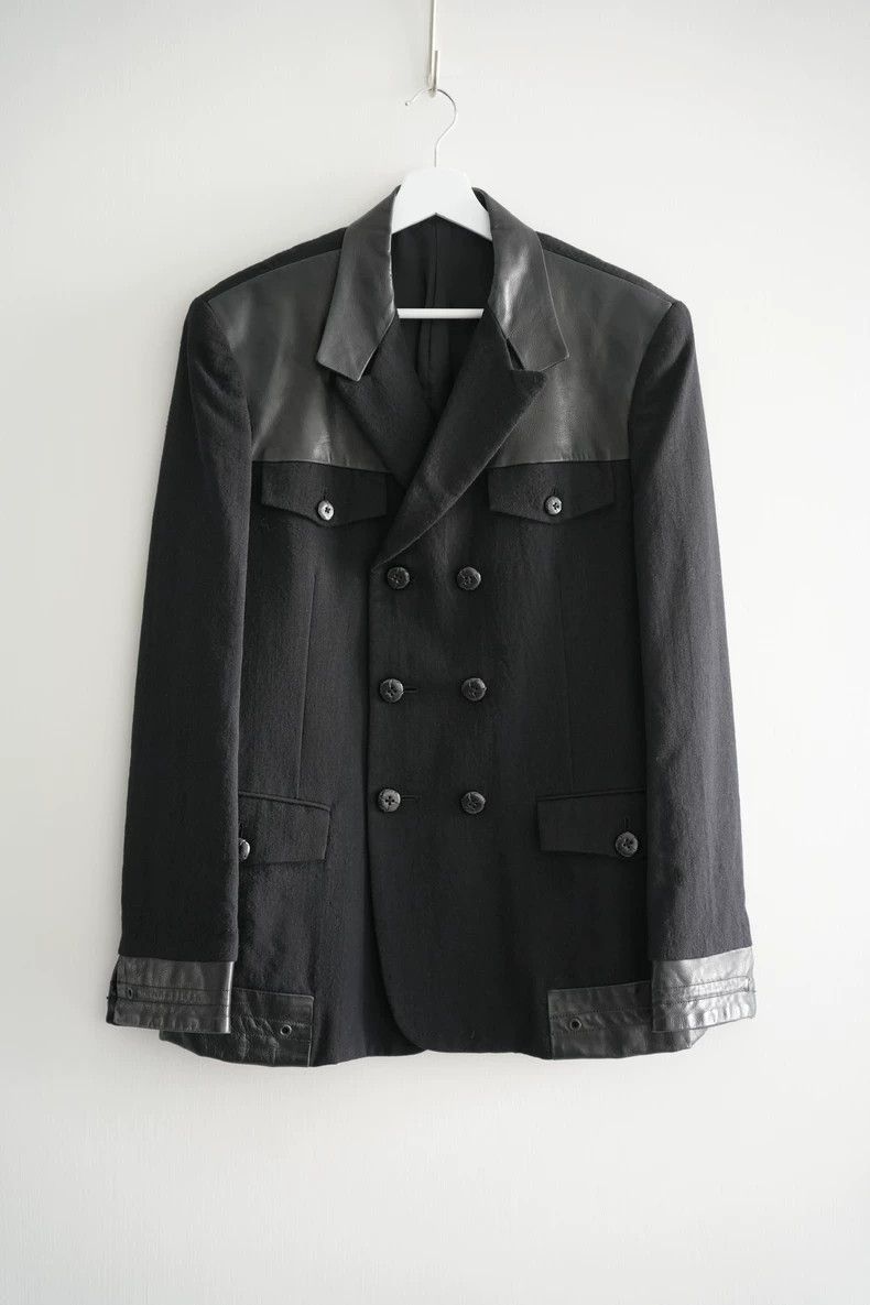 Yohji Yamamoto Yohji Yamamoto Yohji Yamamoto Double-Breasted Suit Jacket Size US S / EU 44-46 / 1 - 1 Thumbnail