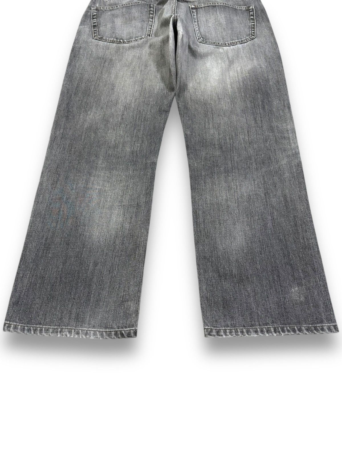 Undercover × Uniqlo Vintage Uniqlo S002 Faded Washed Whiskers Loose Fit Jeans Size US 35 - 13 Thumbnail