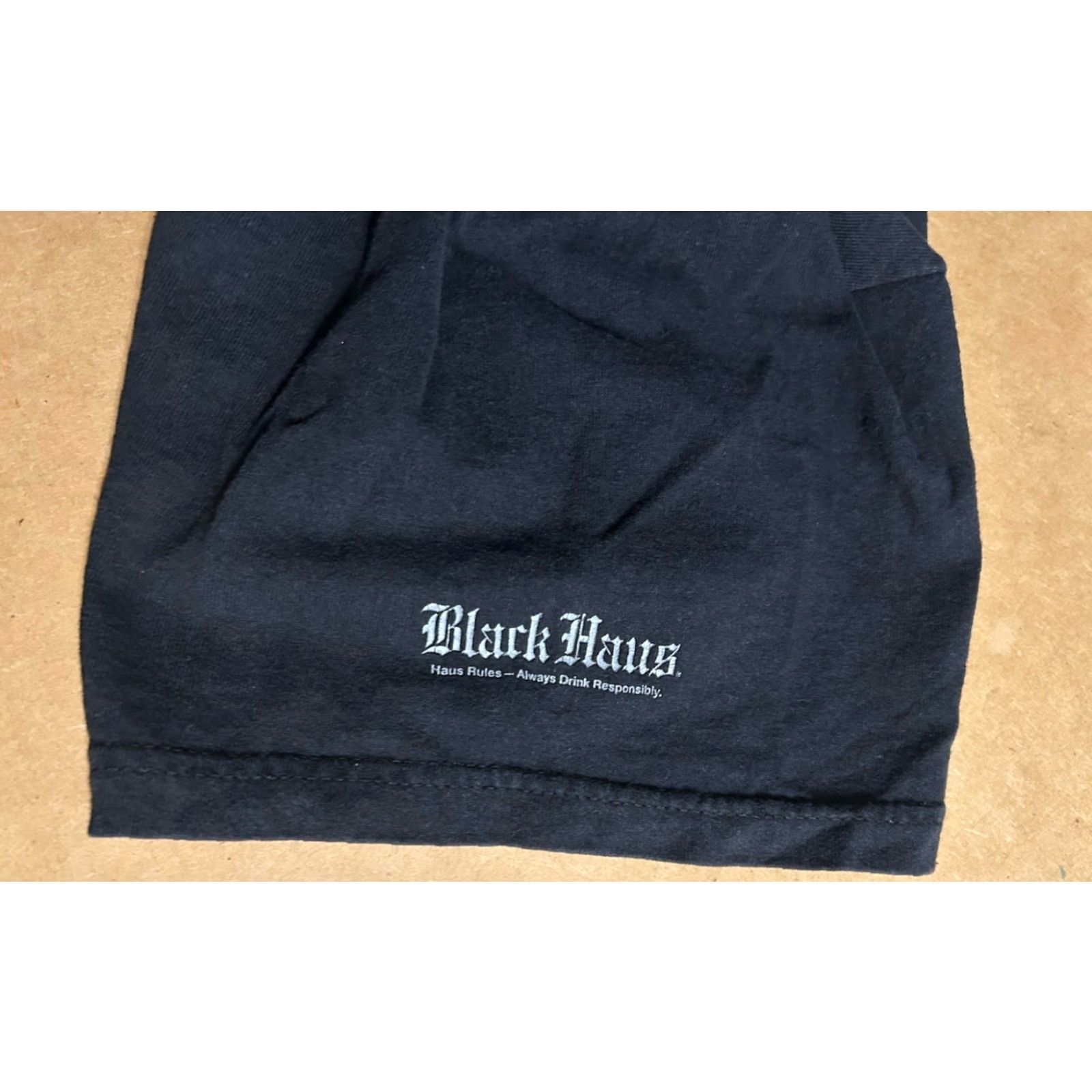 Hanes VINTAGE Hanes Black Haus Rock The Haus Shirt Men XL Black Short Sleeve Crew Liquor Schnapps Size US XL / EU 56 / 4 - 5 Thumbnail