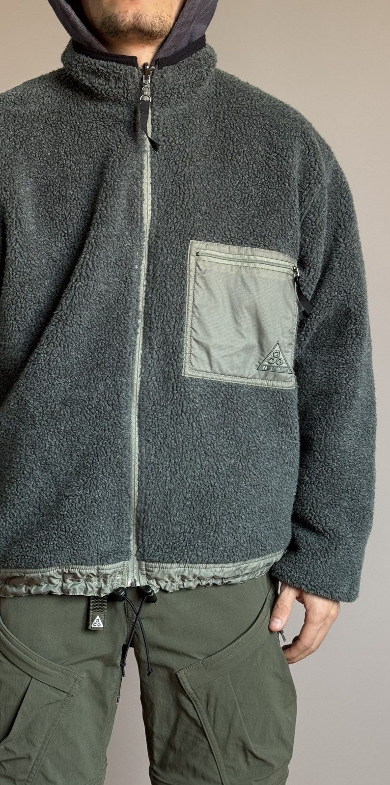 Nike ACG M-L Nike ACG Vintage Reversible Sherpa Fleece Jacket Level 3 Size US M / EU 48-50 / 2 - 24 Thumbnail