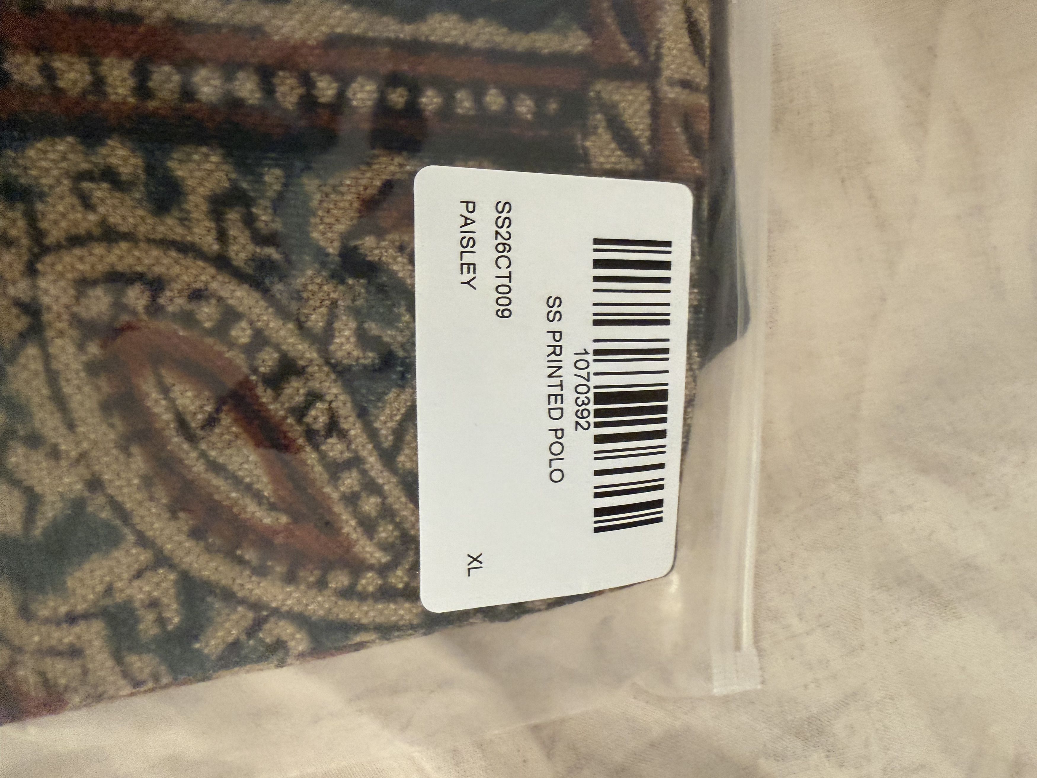 Aime Leon Dore Paisley Printed Piqué Polo Size US XL / EU 56 / 4 - 5 Thumbnail